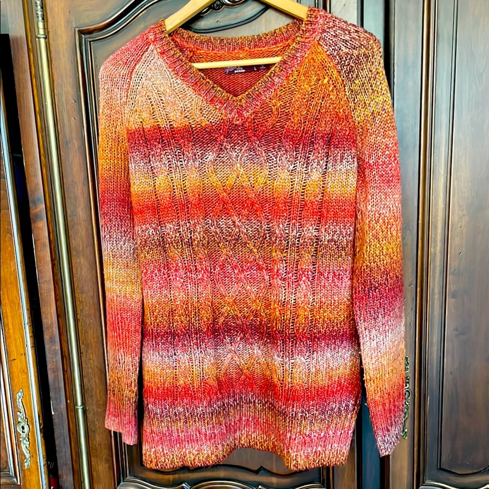 Prana, long sleeve sweater size large